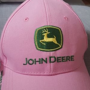 Pink Bassball Hat John Deere